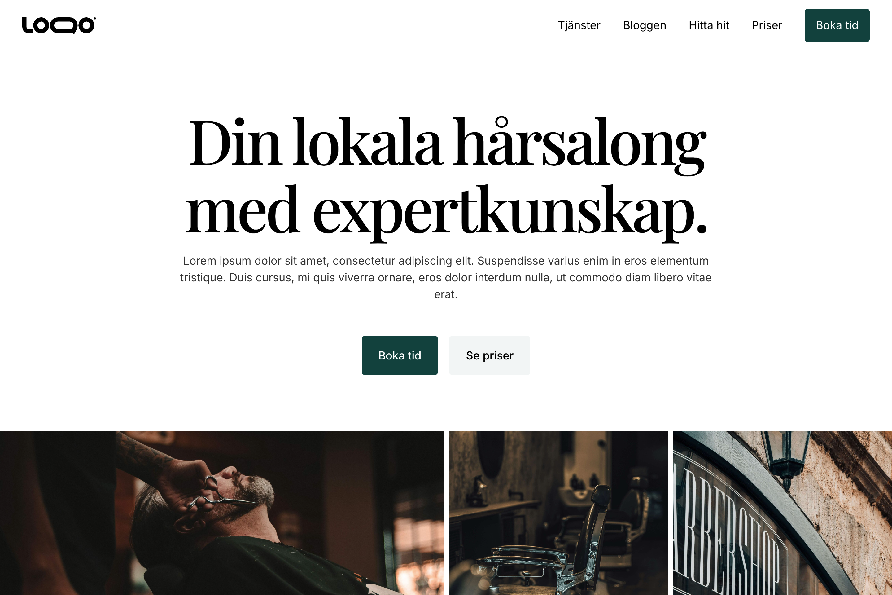 Bild på en hemsida